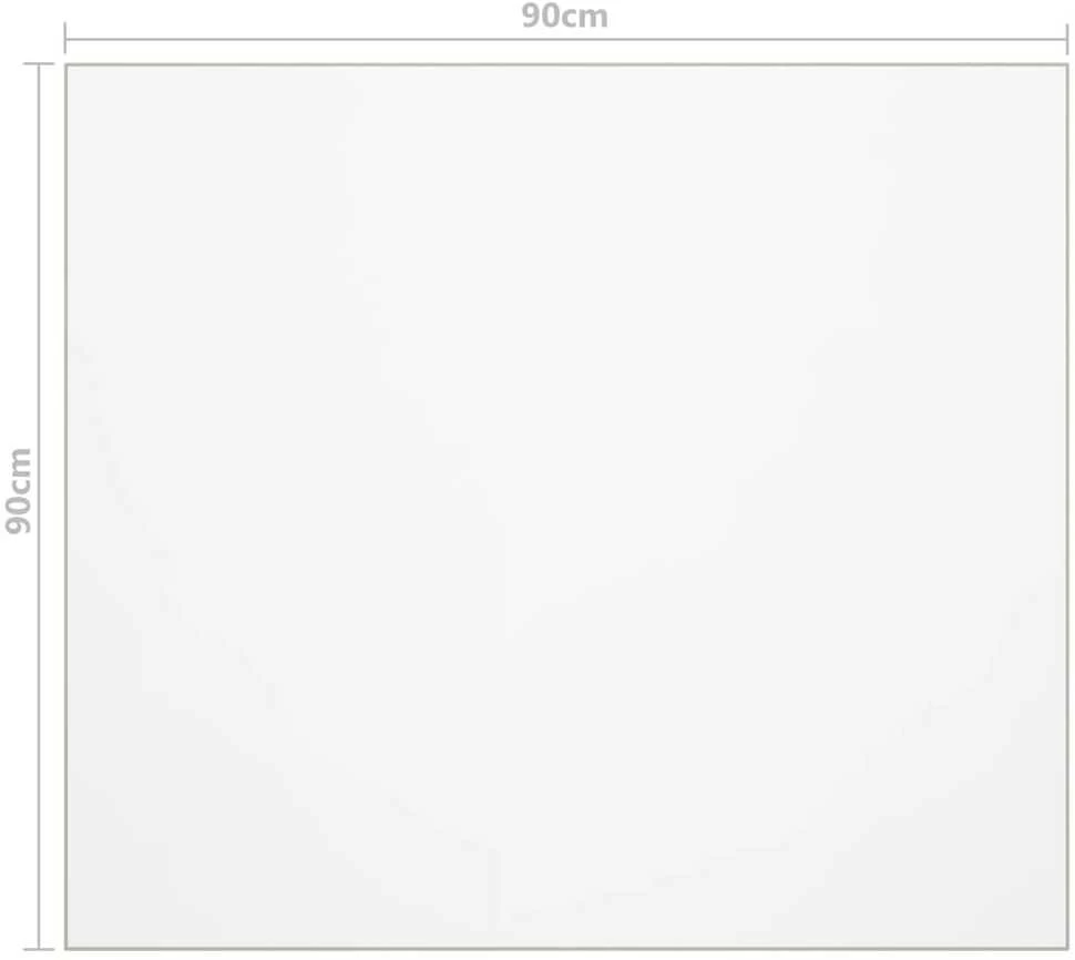 Stalo apsauga, permatoma, 90x90cm, 2mm, PVC