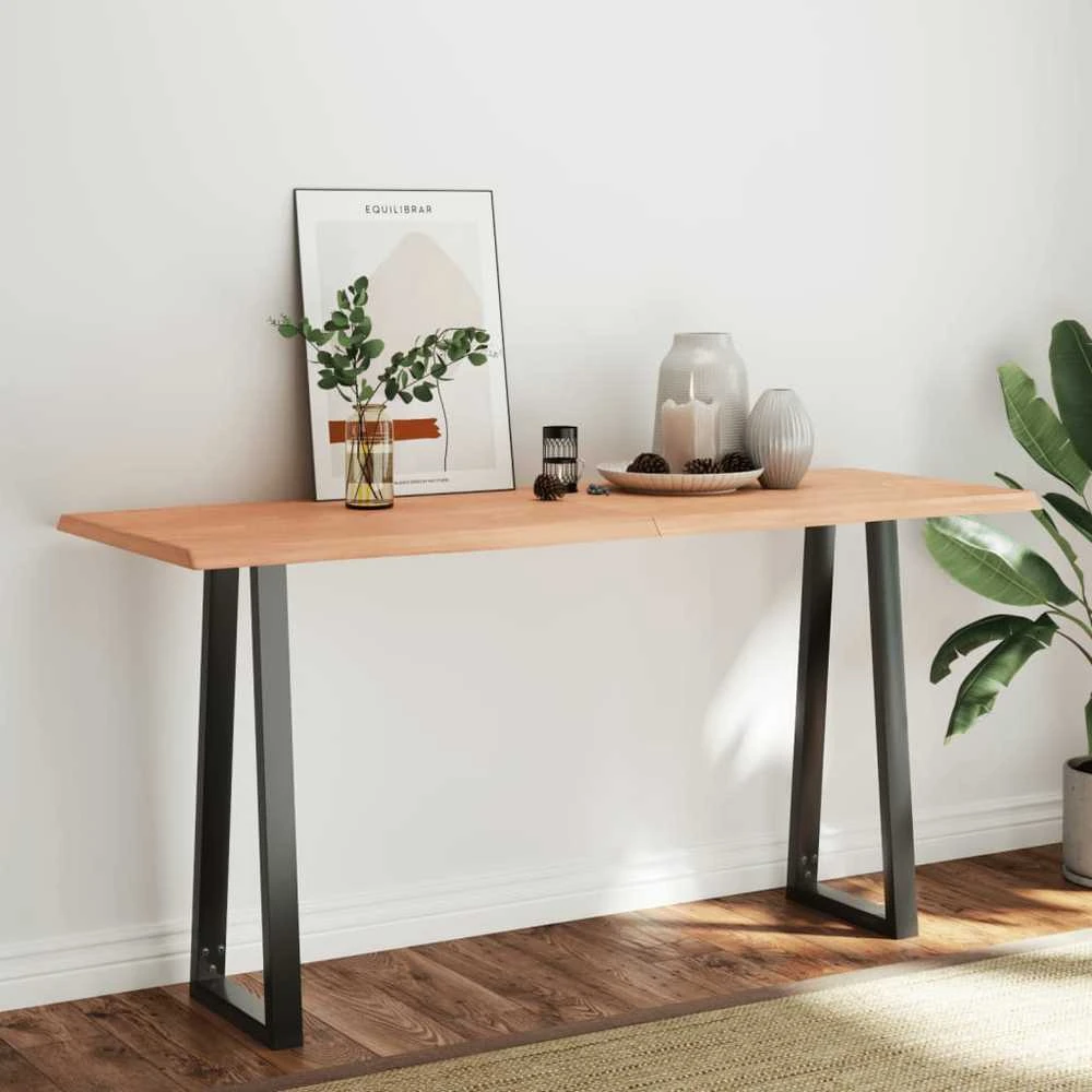 Stalviršis, šviesiai rudas, 160x60x(2-4) cm, medienos masyvas
