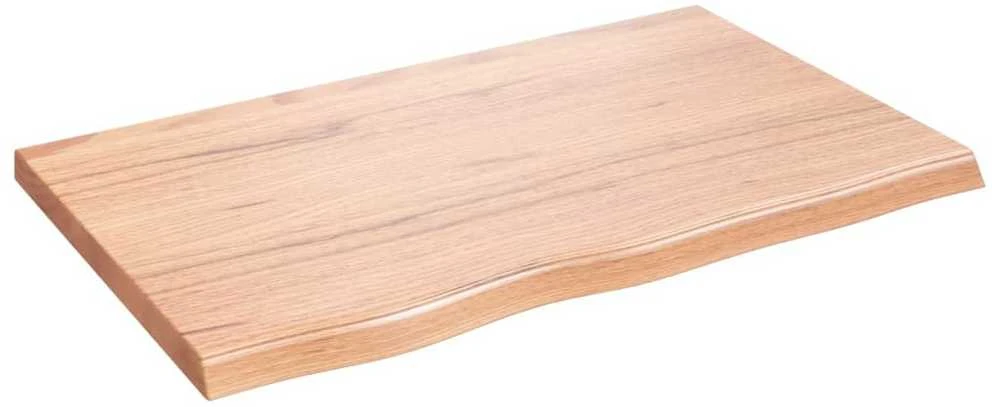 Stalviršis, šviesiai rudas, 80x50x(2-4) cm, medienos masyvas