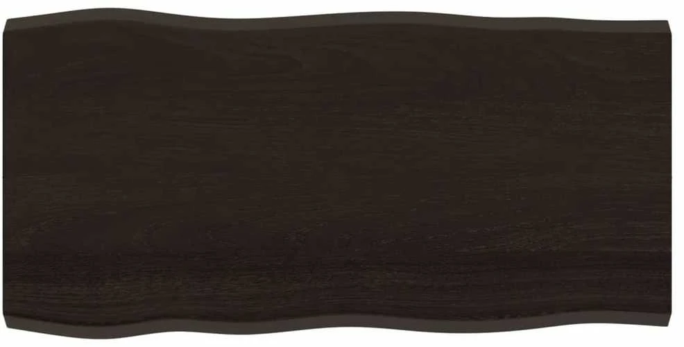 Stalviršis, tamsiai ruda, 100x50x(2-4) cm, medienos masyvas
