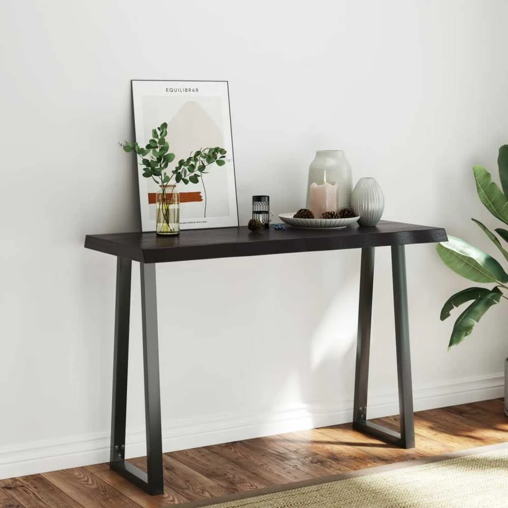 Stalviršis, tamsiai ruda, 120x50x(2-6) cm, medienos masyvas