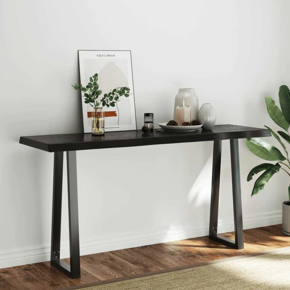 Stalviršis, tamsiai ruda, 160x50x(2-6) cm, medienos masyvas