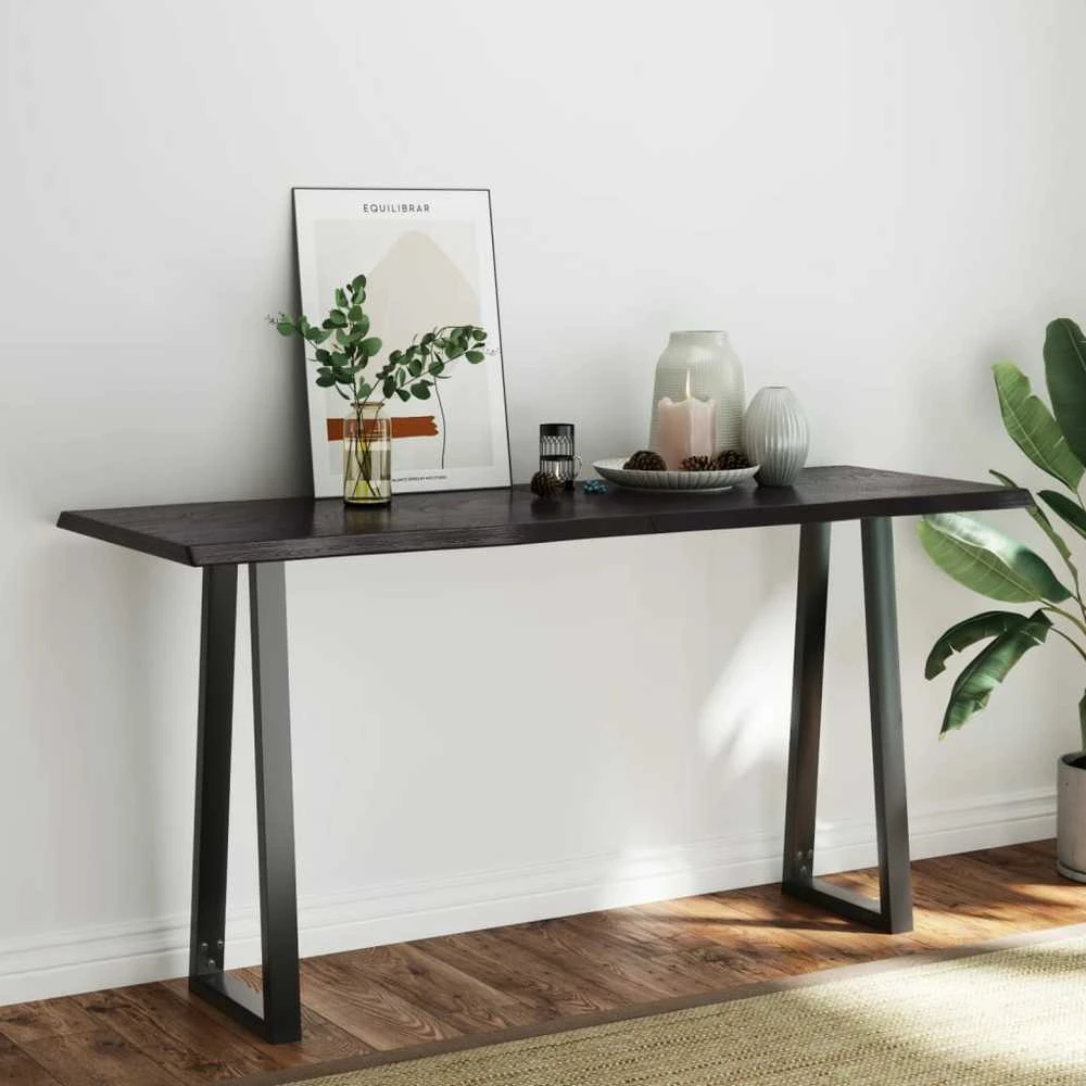 Stalviršis, tamsiai ruda, 160x60x(2-4) cm, medienos masyvas