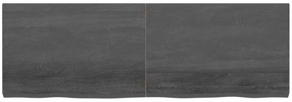 Stalviršis, tamsiai rudas, 180x60x(2-6) cm, ąžuolo masyvas