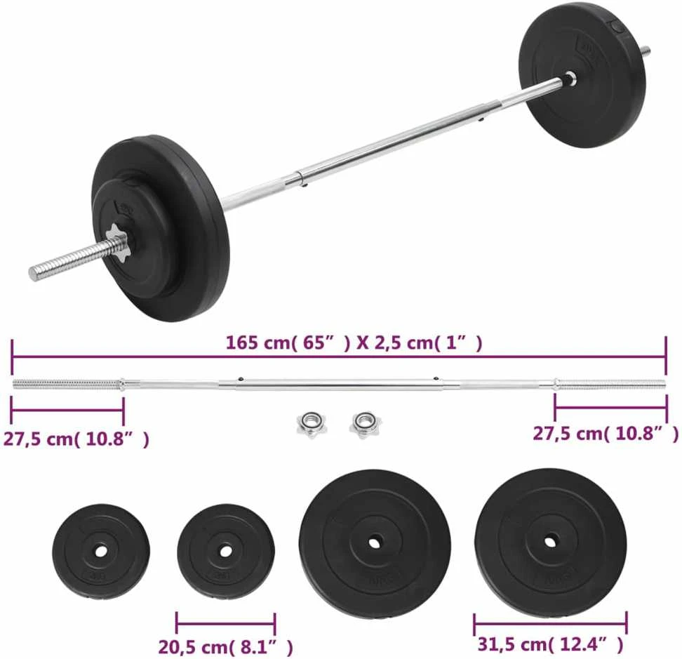 Štangos su svoriais rinkinys, 30kg