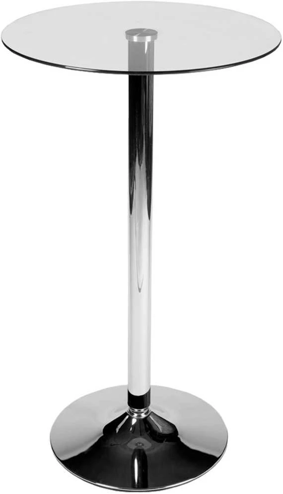 CLP Trading GmbH Mville Apvalus stiklinis stalas 105 cm