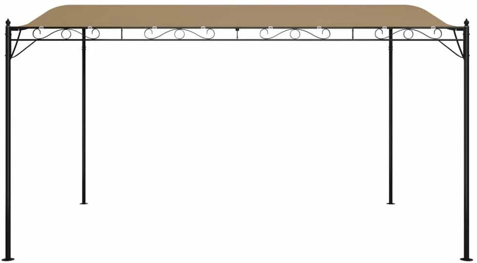 Stoginė, taupe spalvos, 4x3m, audinys ir plienas, 180g/m²