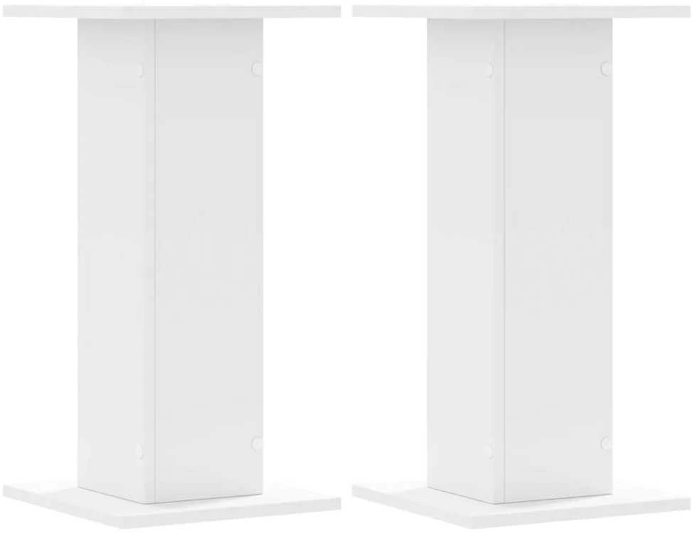 Stovai augalams, 2vnt., balti, 30x30x60cm, apdirbta mediena