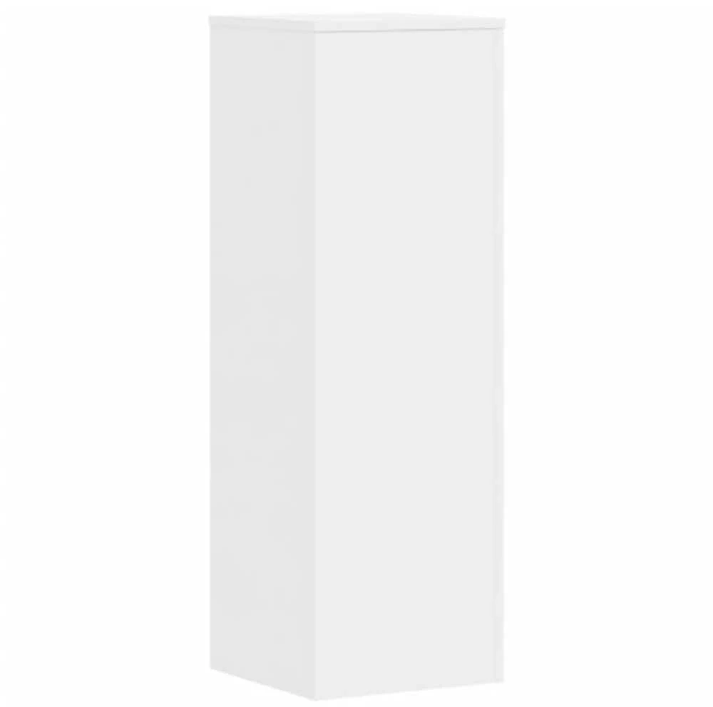 Stovai augalams, 2vnt., baltos spalvos, 33x33x100cm, mediena