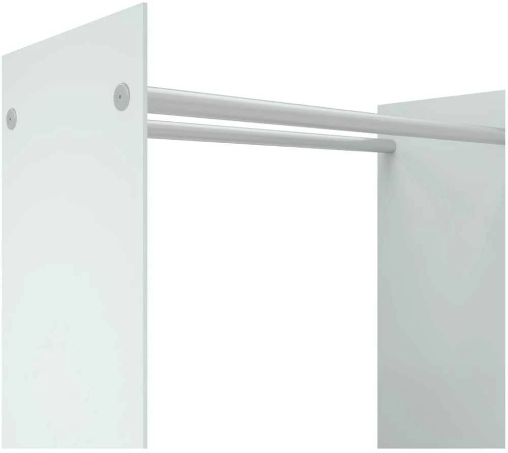 Stovas malkoms, baltos spalvos, 80x35x100cm, grūdintas stiklas