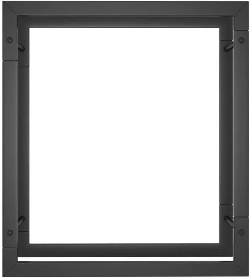 Stovas malkoms, matinės juodos spalvos, 50x28x56cm, plienas