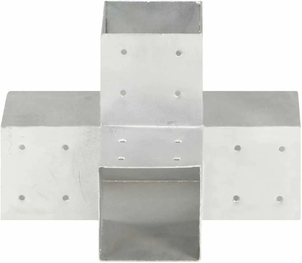 Stulpų sujungimai, 4vnt., 101x101mm, metalas, X formos