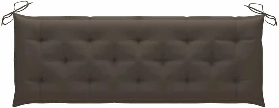 Sudedamas sodo suoliukas su pagalvėle, 159 cm, tikmedis