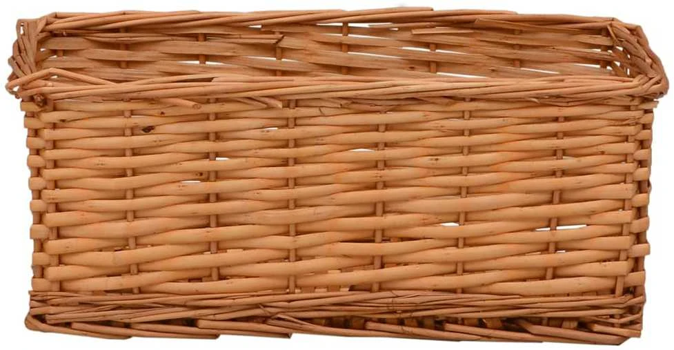 Sudedamų krepšių rinkinys, 4 dalių, rudos spalvos, gluosnis