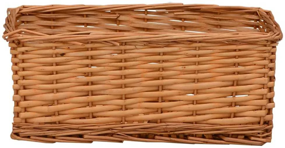 Sudedamų krepšių rinkinys, 4 dalių, rudos spalvos, gluosnis