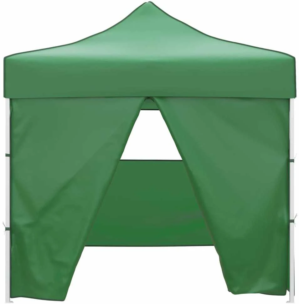 Sulankstomas paviljonas, žalias, 3 x 3 m, 4 sienelės