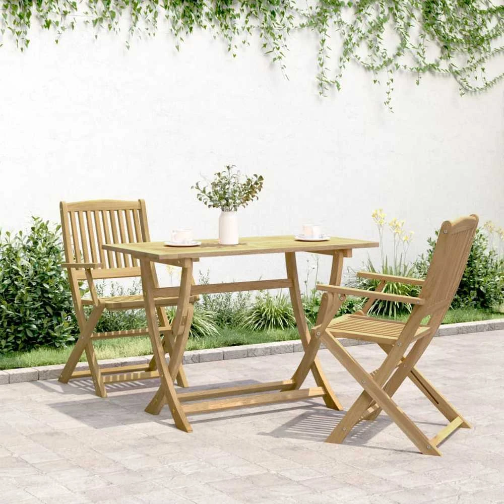 Sulankstomas sodo stalas, 110x55x75cm, akacijos masyvas