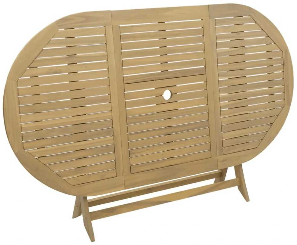 Sulankstomas sodo stalas, 160x85x75cm, akacijos masyvas
