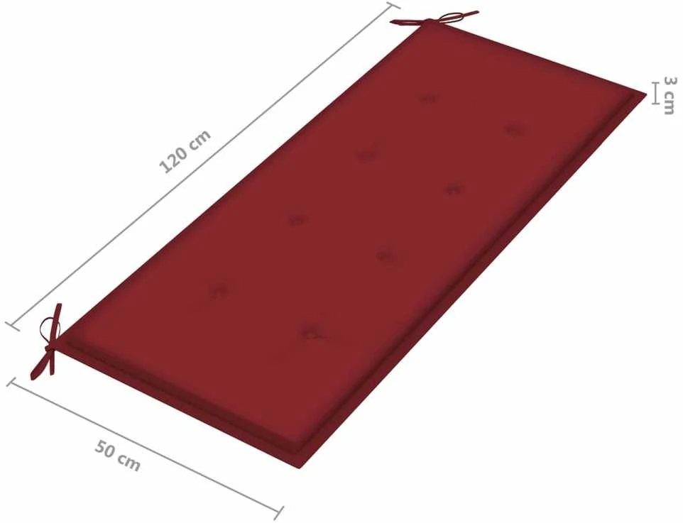 Sulankstomas sodo suoliukas su pagalvėle, 118cm, bambukas