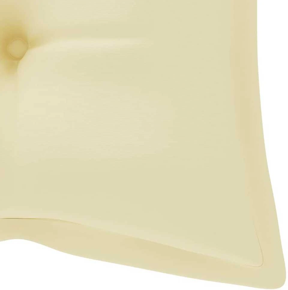 Sulankstomas sodo suoliukas su pagalvėle, 118cm, bambukas
