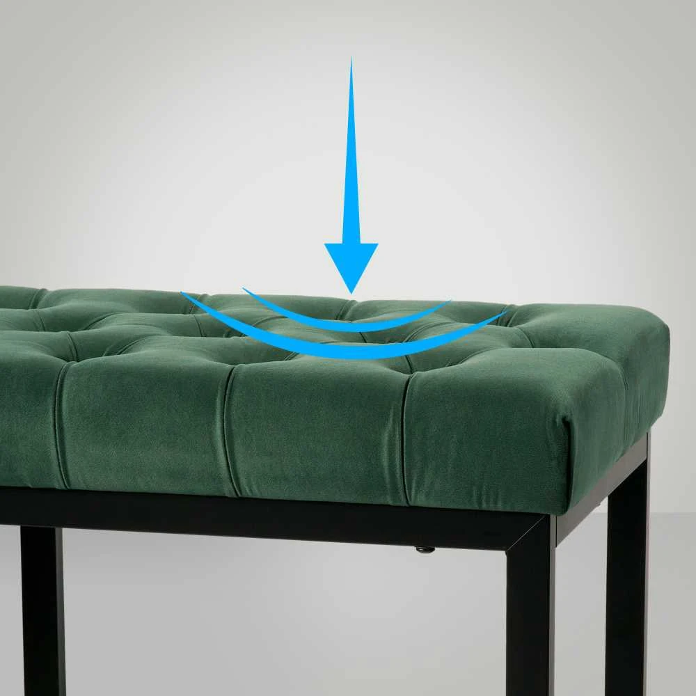 Mville Sėdimoji sofa Polson Velvet Juodas 120 cm