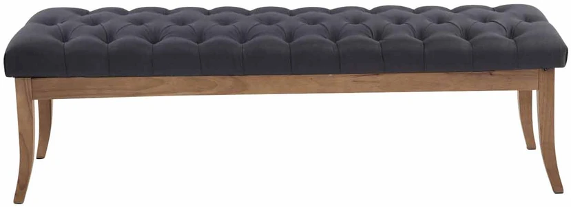 Mville Sėdimoji suolelė „Ramses“, audinys, senovinio atspalvio šviesus, 150 cm