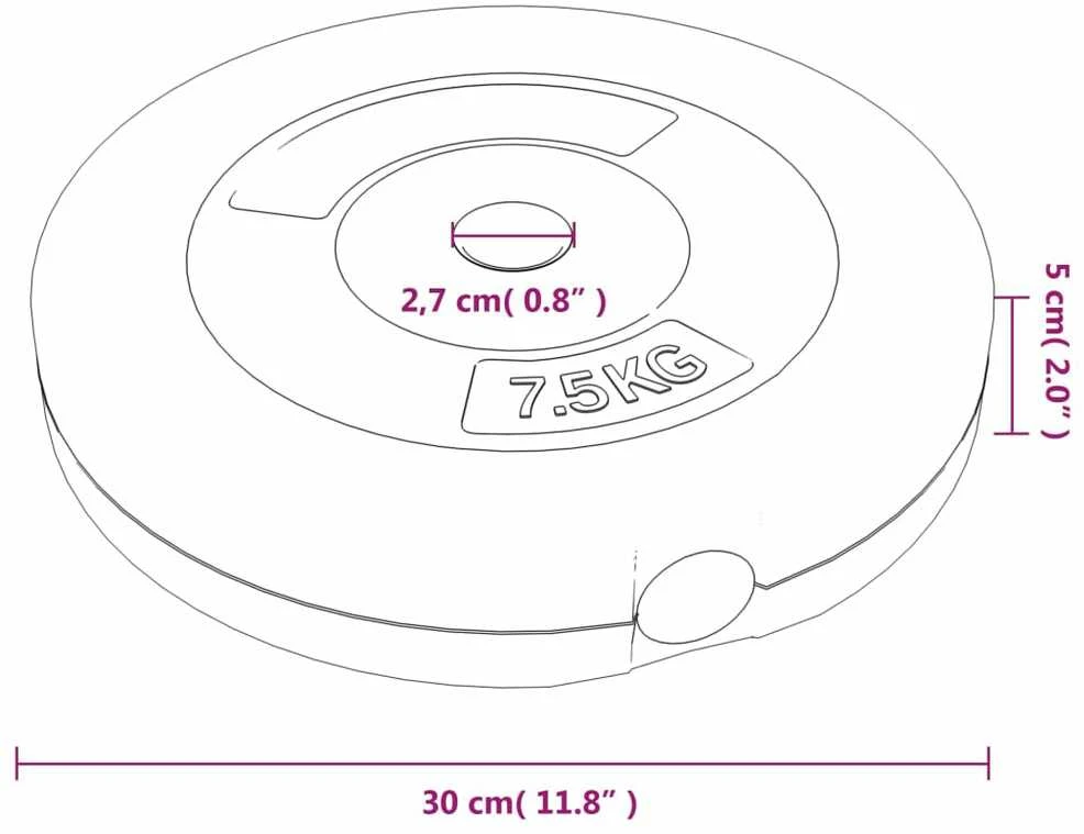 Svoriai, 6vnt., cementas, 30kg