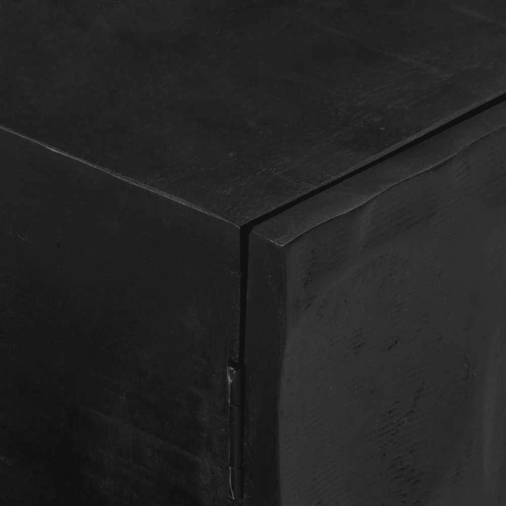 Televizoriaus spintelė, juoda, 110x30x40cm, mango ir geležis