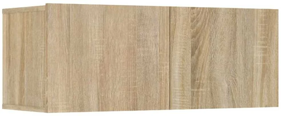 TV staliukas Televizoriaus spintelės, 4vnt., ąžuolo, 80x30x30cm, mediena