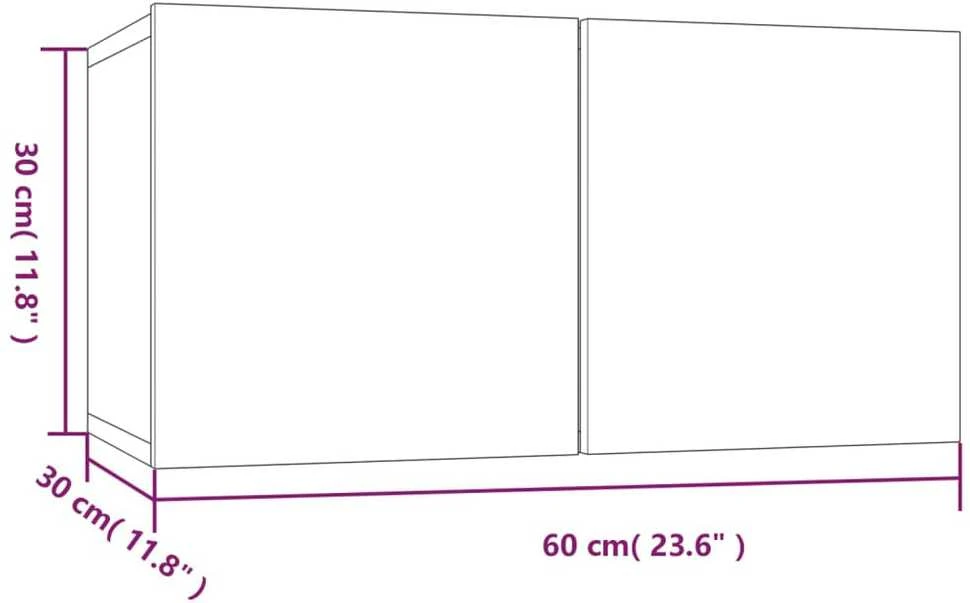 TV staliukas Televizoriaus spintelių komplektas, 4 dalių, ąžuolo, mediena