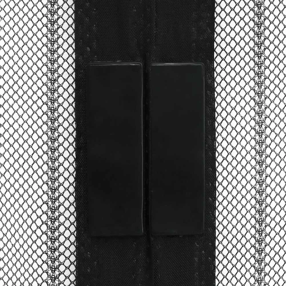 Tinkleliai nuo vabzdžių durims, 2vnt., juodi, 220x100cm