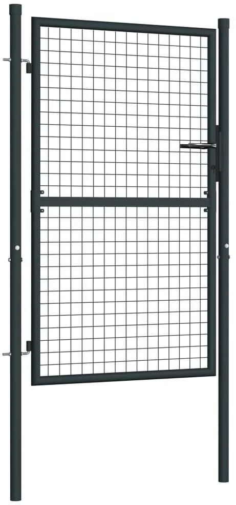 Tinkliniai sodo vartai, pilki, 100x175cm, galvanizuotas plienas