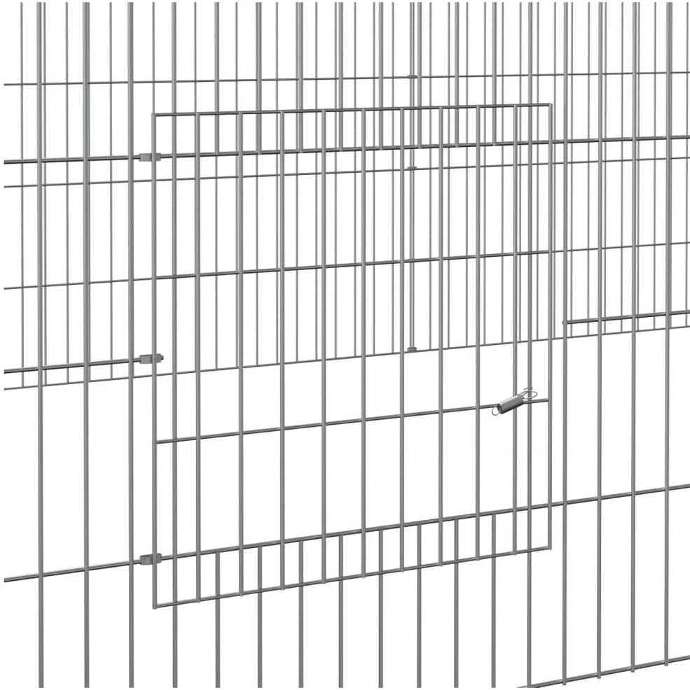 Triušių narvas, 5 segmentai, 541x109x54cm, galvanizuota geležis