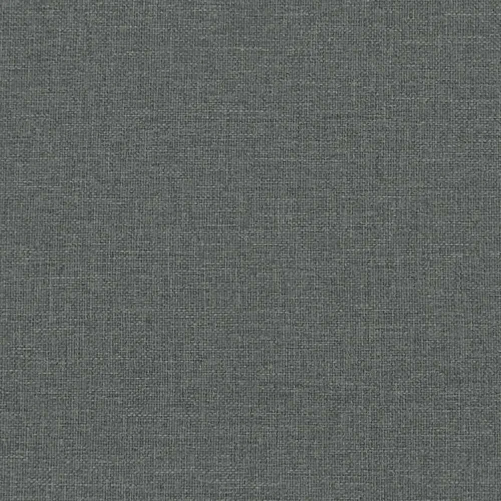 Trivietė sofa, tamsiai pilkos spalvos, audinys