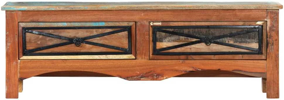 TV staliukas TV spintelė, 120x30x40cm, perdirbtos medienos masyvas