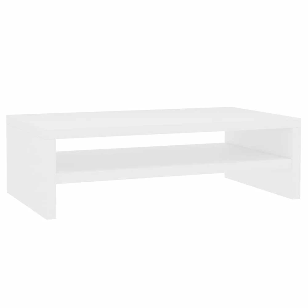 Monitoriaus stovas, baltas, 42x24x13cm, apdirbta mediena