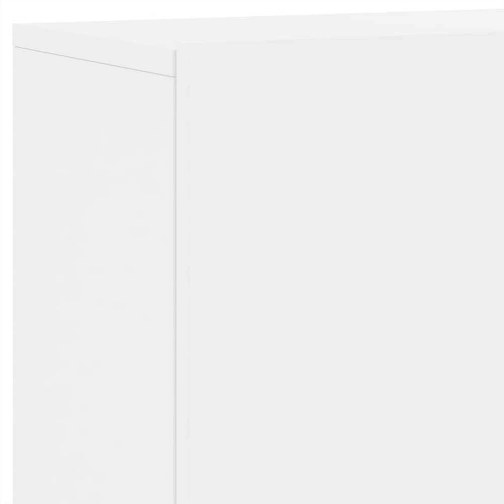 TV staliukas Prie sienos montuojama TV spintelė, baltos spalvos, 100x30x41cm