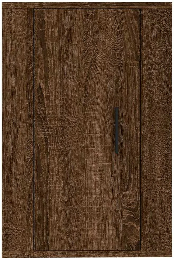 Sieninė televizoriaus spintelė, ruda ąžuolo, 40x34,5x60cm