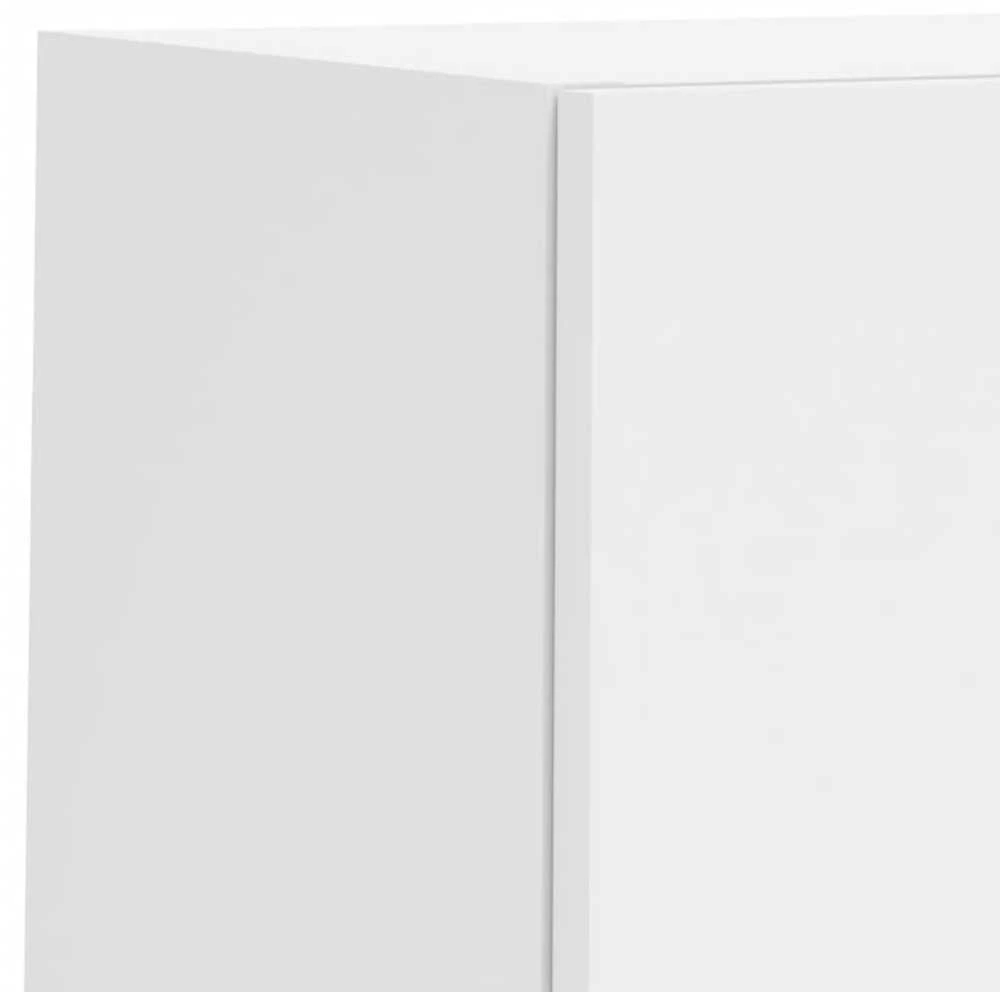 TV staliukas Sieninė TV sekcija su LED, 6 dalių, balta, apdirbta mediena
