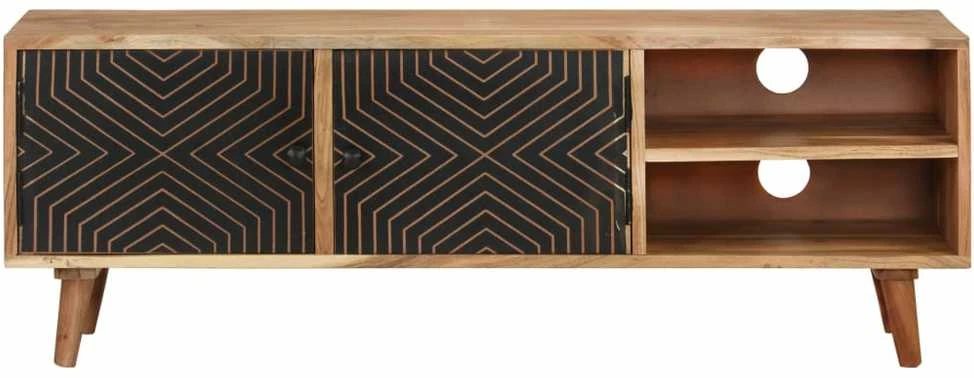 TV staliukas Televizoriaus spintelė, 115x30x39cm, akacijos medienos masyvas
