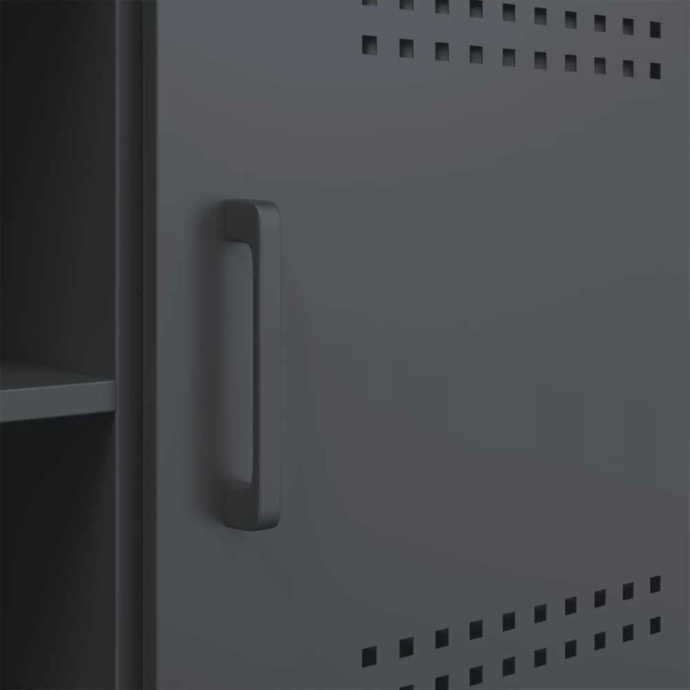 TV staliukas Televizoriaus spintelė, antracito, 100,5x39x50,5cm, plienas