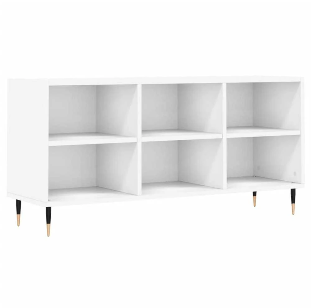 TV staliukas Televizoriaus spintelė, balta, 103,5x30x50cm, apdirbta mediena