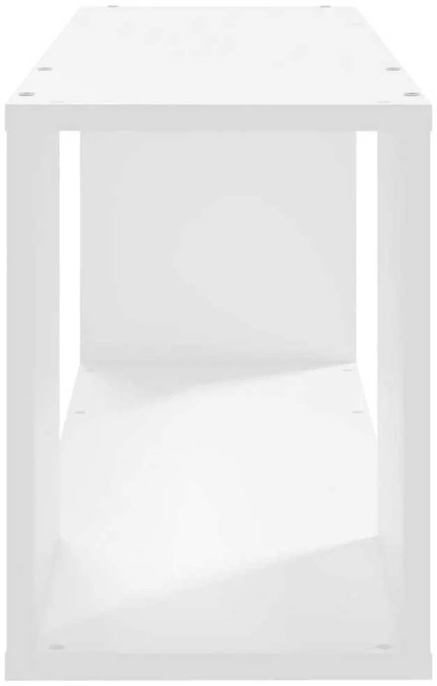 Televizoriaus spintelė, balta, 80x24x32cm, apdirbta mediena
