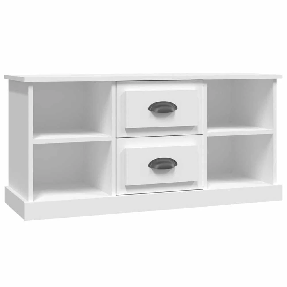 TV staliukas Televizoriaus spintelė, balta, 99,5x35,5x48cm, apdirbta mediena