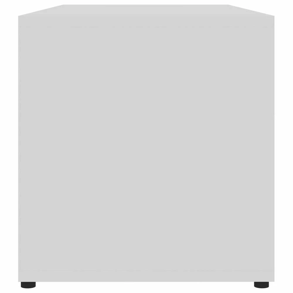 TV staliukas Televizoriaus spintelė, balta, 80x34x36cm, apdirbta mediena