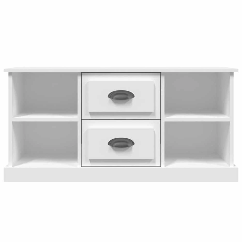 TV staliukas Televizoriaus spintelė, balta, 99,5x35,5x48cm, apdirbta mediena