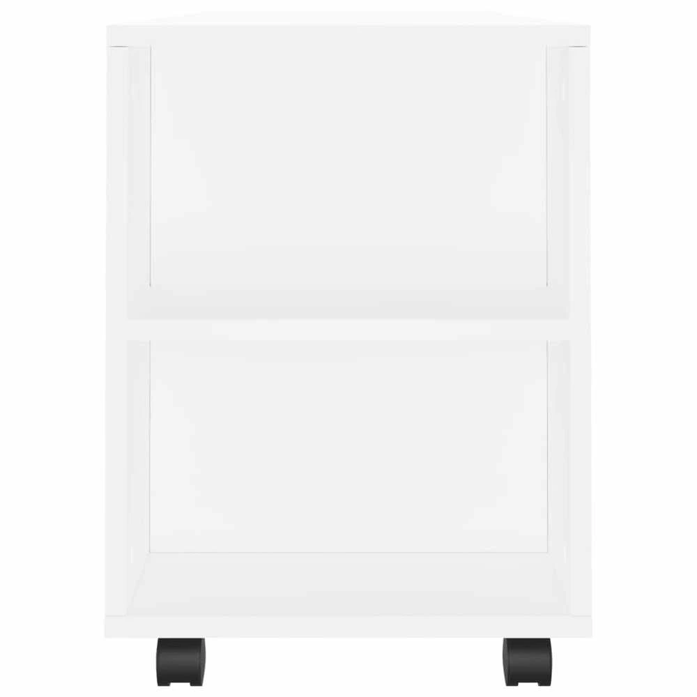 TV staliukas Televizoriaus spintelė, baltos spalvos, 102x34,5x43cm, mediena