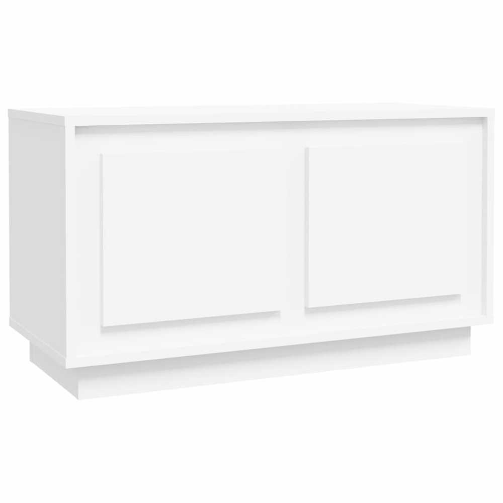 TV staliukas Televizoriaus spintelė, baltos spalvos, 80x35x45cm, mediena
