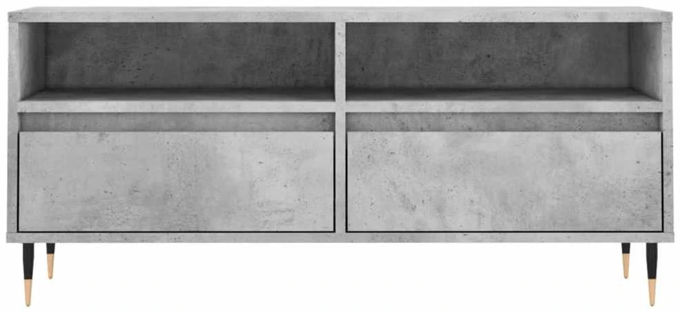 TV staliukas Televizoriaus spintelė, betono pilka, 100x34,5x44,5cm, mediena