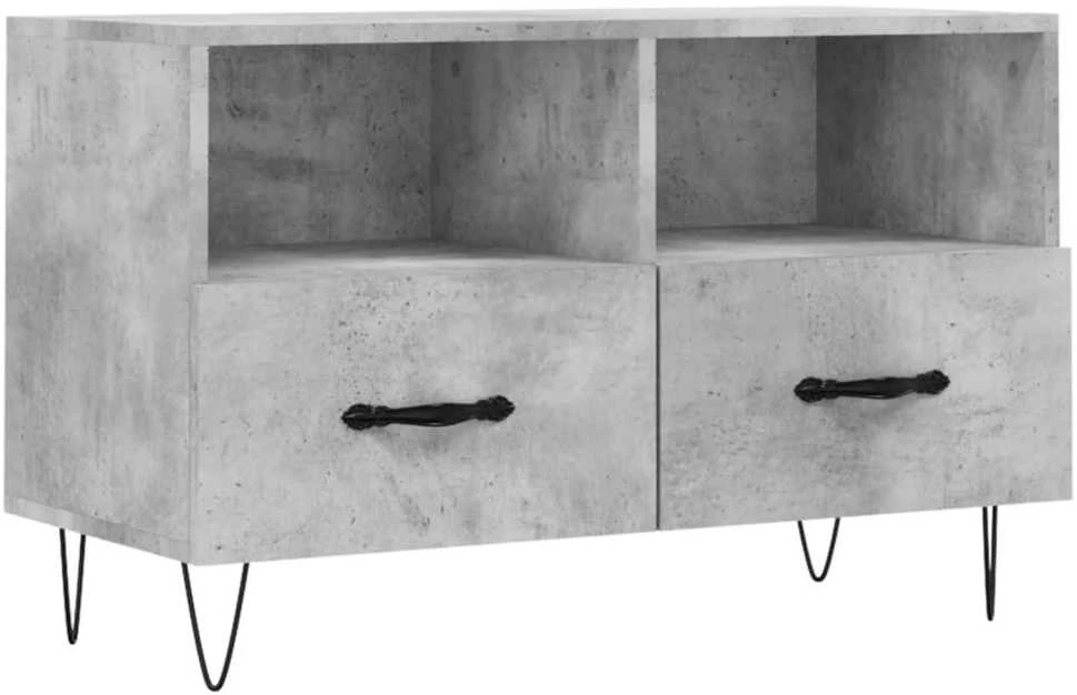 TV staliukas Televizoriaus spintelė, betono pilka, 80x36x50cm, mediena